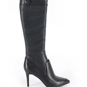 Black knee high boots